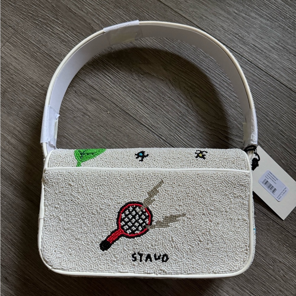 NWT STAUD Tommy Beaded Bag, Bug Out - Picture 6 of 9